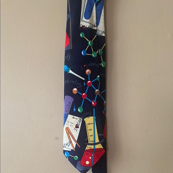Colorful Science-Themed Tie - Picture 1 of 6